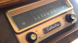 silvertone console record player radio