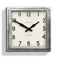 Wall Clock Large Square Industrial