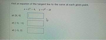 solved find an equation of the tangent