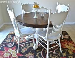 Wood Stain White Kitchen Table