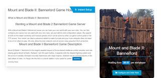 blade ii bannerlord server hosting