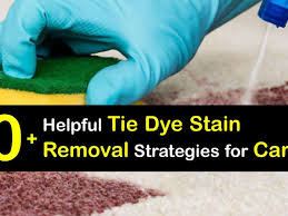 getting rid of tie dye stains on carpet