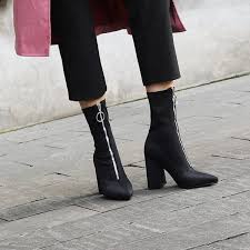 Cassidy Center Zip Sock Boots 3 Colors In 2019 Ankle Boots