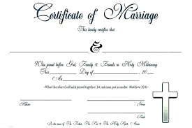 Free Printable Marriage Certificate Template Images Fake Updrill Co
