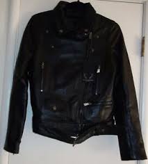 Details About Bod Christensen Black Leather Moto Jacket Bcs1751 Sz S Nwt