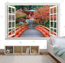 Japanese Temple Wall Sticker Scenic