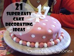 simple cake decorating ideas that