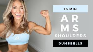 15 min dumbbell arms shoulder workout