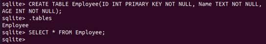 sqlite drop table