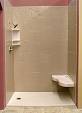 Solid surface shower wall panels