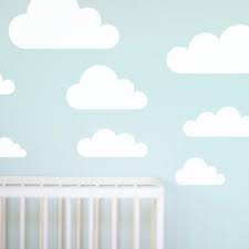 cloud wall decals removable nursery
