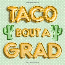 This year skip the boring graduation party and let's taco bout a fiesta! Taco Bout A Grad Mexican Fiesta Theme Graduation Guest Book Green Gold Balloons W Cactus Memory Book For High School College University Space For Message Square