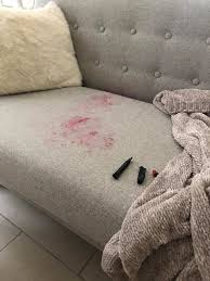 remove lipstick stains from your sofa