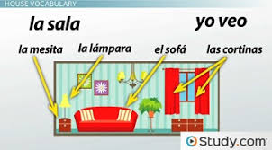 spanish voary for household items