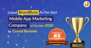 Market your mobile apps with the best mobile app marketing agency at affordable costs. Brandburp Listed As The Best Mobile App Marketing Company In Us By Crowdreviews