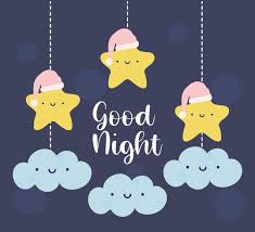 good night baby card 5969104 vector art