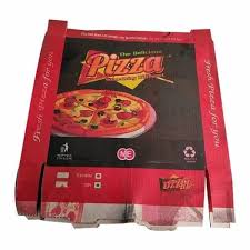 large printed pizza packaging box at rs