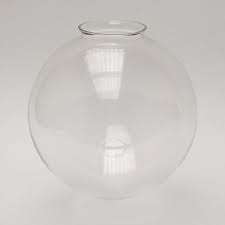 Medium Clear Globe Glass Shade Clear