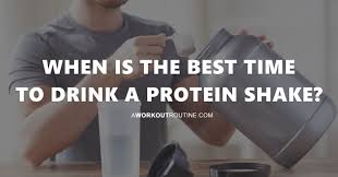 when to drink protein shakes breakfast