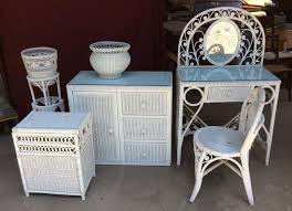 Perfect for the beach house or a contemporary and bright environment. Vintage Wicker Bedroom Set Chesapeake Marketplace