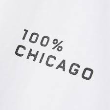 100 chicago cotton box cut tee white