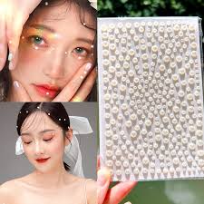 eye makeup pearl stickers face mask