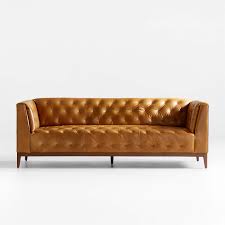 winston tufted leather chesterfield