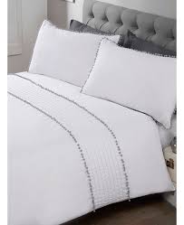 Pompom Duvet Cover And Pillowcase Bed