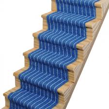 windsor blue striped stair carpet