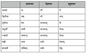 Image Result For Sanskrit Grammar Shabd Roop Sarvanam