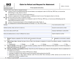 what is irs form 843