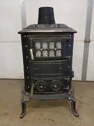 Pot Belly Stove Wood Parlor Cast Iron
