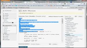 edit php css and html in wordpress