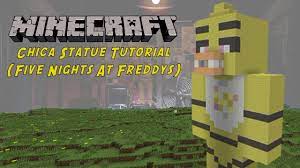 Minecraft Tutorial: Chica (Five Nights At Freddys) Statue - YouTube