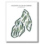 The Printed Golf Courses artwork of Country Club of Barre, Vermont ...