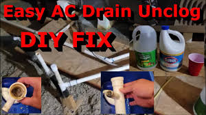 how to unclog ac drain line fast and