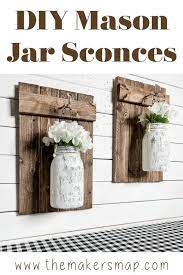 Diy Hanging Mason Jar Wall Sconces