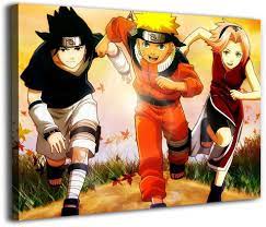 PLAZALA Painting for Kids Canvas Wall Pictures Naruto Sakura Sasuke Child  Canvas Pictures for Wall Decoration 36 x 24 Inch : Amazon.de: Home & Kitchen