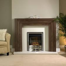T Linear Wooden Fireplace Coeval