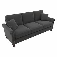 Coventry 85w Sofa In Charcoal Gray