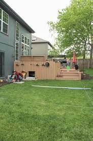 Diy Patio With Grass Between Pavers And