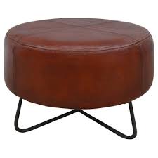 Leather Ottomans Livingstyles