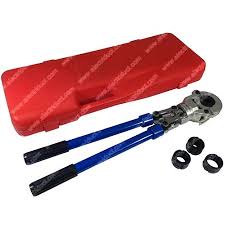 Mechanical Crimping Tool With Telescoping Handles Pex Pipes
