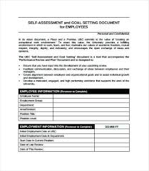 Employee Assessment Template Employee Assessment Form Sample