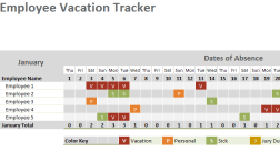 employee vacation tracker excel