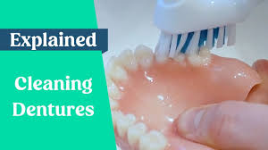 how to clean dentures false teeth
