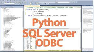 sql server with python via odbc