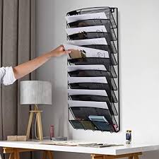 10 Tier Wall File Holder Hanging Mail