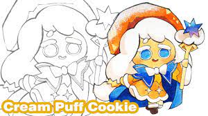 How to draw Cream Puff Cookie | Cookie Run Kingdom | Drawing Tutorial -  YouTube