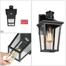 Black Dusk To Dawn Outdoor Wall Light